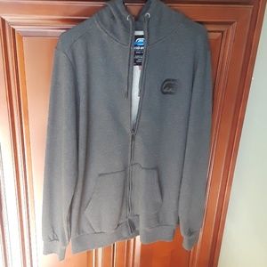 Ecko unltd charcoal colored zippered sweater